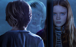 Charlie Shotwell and Sadie Sink in #Netflix`s American horror movie, Eli